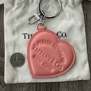 Tiffany & Co. Pink Heart Keyring